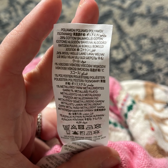 Baby boden pink Rudolph cardigan sweater 18-24mo - Picture 4 of 4